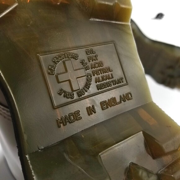 Dr. Martens 1460 Bex White Quilon Cap Toe Lace Up Boot 90s Grunge Y2k Streetwear - Picture 10 of 11